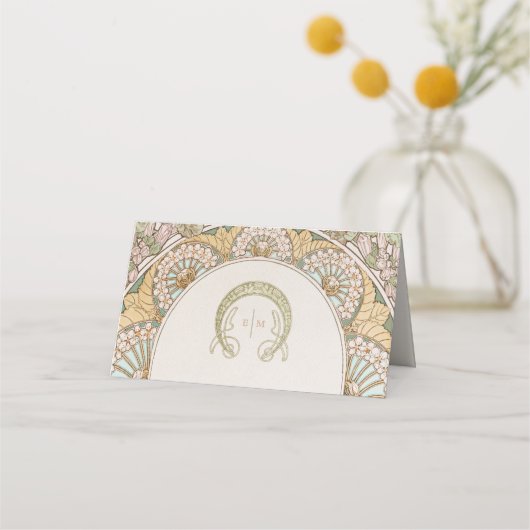 Naam Kaarten Bindtafel  Art Nieuw Plaatskaartje (Achterkant)