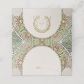 Naam Kaarten Bindtafel Art Nieuw Plaatskaartje (Buitenkant ongevouwen)