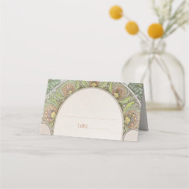 Naam Kaarten Bindtafel  Art Nieuw Plaatskaartje