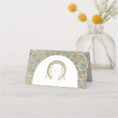 Naam Kaarten Bindtafel  Art Nieuw Plaatskaartje (Achterkant)