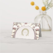 Naam Kaarten Bindtafel  Art Nieuw Plaatskaartje (Achterkant)