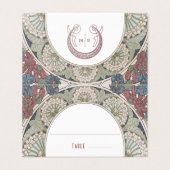 Naam Kaarten Bourgondische Trouwtafel  (Buitenkant ongevouwen)