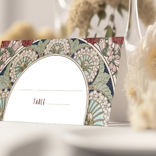 Naam Kaarten Bourgondische Trouwtafel  Plaatskaartje