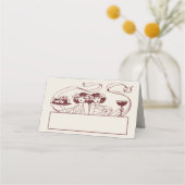 Naam Kaarten Trouwtafel  Plaatskaartje (Achterkant)