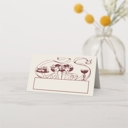 Naam Kaarten Trouwtafel  Plaatskaartje (Achterkant)