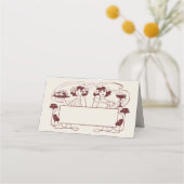 Naam Kaarten Trouwtafel  Plaatskaartje (Voorkant)