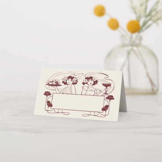 Naam Kaarten Trouwtafel  Plaatskaartje (Voorkant)