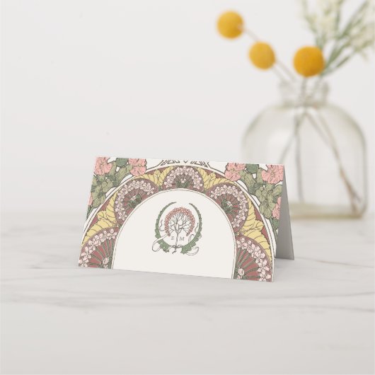 Naam Kaarten Trouwtafel  Plaatskaartje (Achterkant)