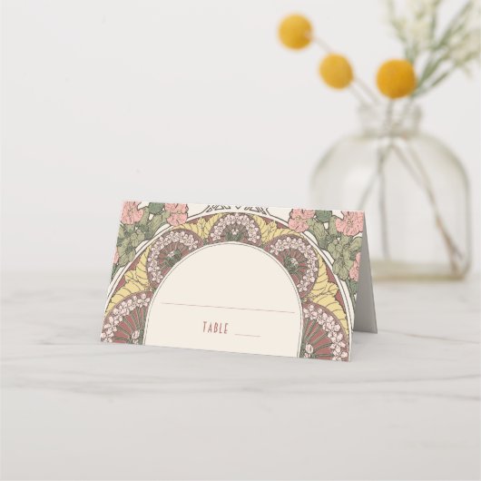 Naam Kaarten Trouwtafel  Plaatskaartje (Voorkant)