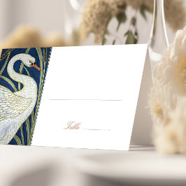 Naam Kaarten Zwanen Trouwtafel  Art Nouveau