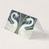 Naam Kaarten Zwanen Trouwtafel  Art Nouveau (Achterkant)