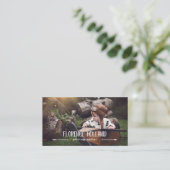 Naam kalligrafie Fotograaf Foto Visitekaartje (Staand voorkant)