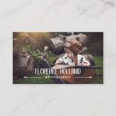 Naam kalligrafie Fotograaf Foto Visitekaartje (Voorkant)