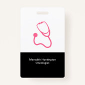 Naam Kantoor van oncoloog Badge (Achterkant)