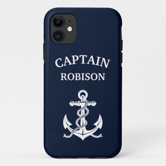 Naam kapitein anker Case-Mate iPhone case (Achterkant)