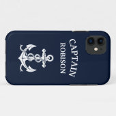 Naam kapitein anker Case-Mate iPhone case (Achterkant (horizontaal))