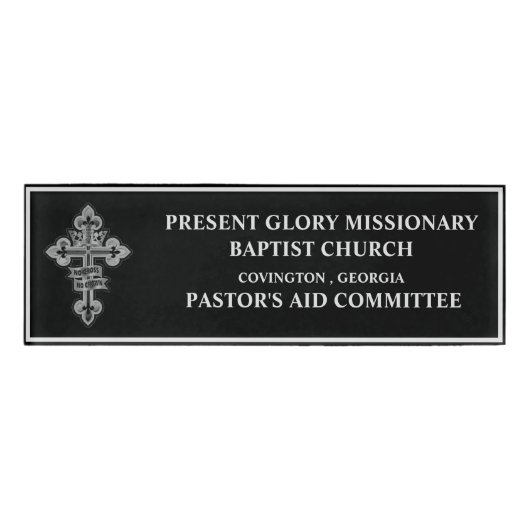 Naam kerkcommissie naambadge (Voorkant)