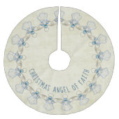 Naam: Kerstangel van Faith Blue/Cream Kerstboom Rok (Voorkant)