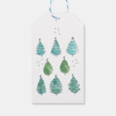 Naam kerstboomfamilie cadeaulabel (Achterkant)