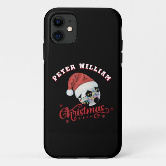 Naam kerstcadeautje aanpassen Case-Mate iPhone case (Achterkant)