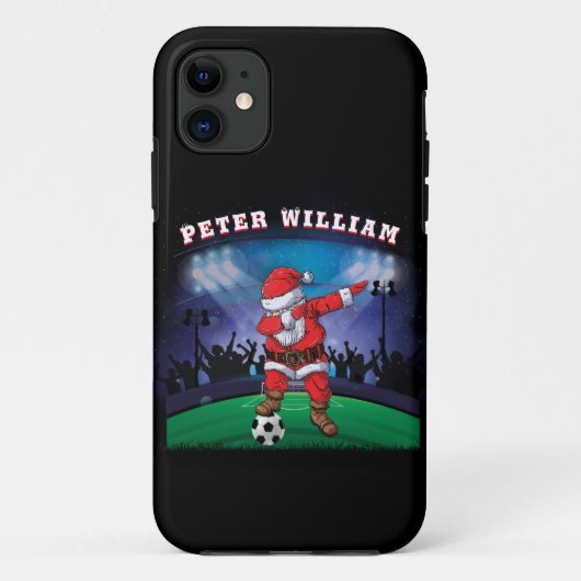 Naam kerstcadeautje aanpassen Case-Mate iPhone case (Achterkant)