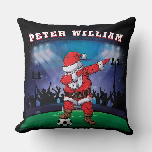 Naam kerstcadeautje aanpassen kussen (Voorkant)