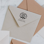 Naam kerstfamilie Handtekening Terugkeeradres Rubberstempel