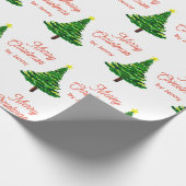 Naam kerstmis aanpassen cadeaupapier (Hoek)