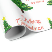 Naam kerstmis aanpassen cadeaupapier (Rol Hoek)