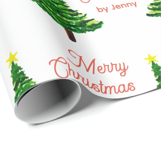 Naam kerstmis aanpassen cadeaupapier (Rol Hoek)