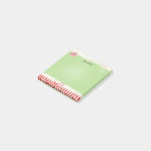 Naam: Kerstmis Elf Green Holiday Peppermint Fun Post-it® Notes (Schuin)