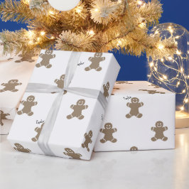 Naam, Kerststol Man Patroon 73cm x 1,8m Cadeaupapier