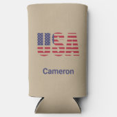 Naam, Khaki USA Can of Slim Seltzer Koelbox Blikjeskoeler (Voorkant)