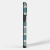 Naam Kind Liefde Papa op Blauwe Strepen iPhone Hoesje (Rechterkant)