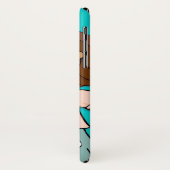 Naam kind meisje cuddles aqua peach iphone case (Achterkant/links)