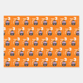 Naam Kinderen Verjaardag Sesamstraat | Count von C Inpakpapier Vel (Voorkant 2)