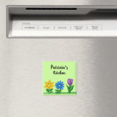 Naam Kitchen Floral Garden Magnets Magneet (Insitu (Vaatwasser))