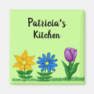 Naam Kitchen Floral Garden Magnets Magneet