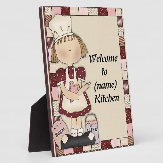 Naam Kitchen Plaque toevoegen Fotoplaat (Zijkant)