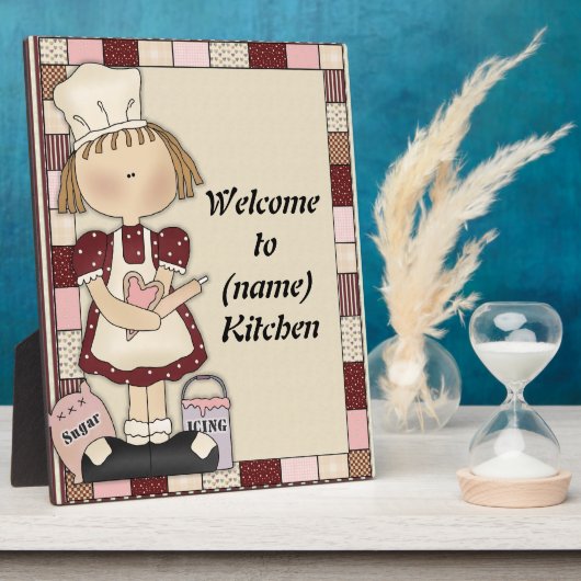 Naam Kitchen Plaque toevoegen Fotoplaat (Zijkant)