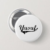 Naam klassieke Yusuf-stijl Ronde Button 5,7 Cm (Voorkant /achterkant)