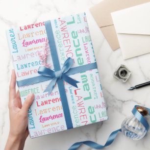 Naam Kleurrijke Gift Wrapping Papier