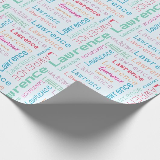  Naam Kleurrijke Gift Wrapping Papier (Hoek)