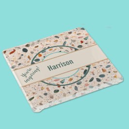 Naam, Kleurrijke Kleine Spaanders Mozaïek Terrazzo Glazen Onderzetter