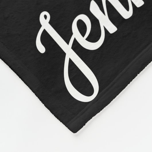 Naam koppels met naam van kinderen en kleinkindere fleece deken (Hoek)