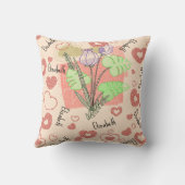  naam kwekerij bloemig kinder kussen (Achterkant)