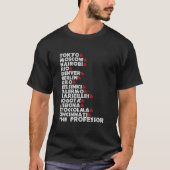 Naam La casa de papel T-shirt (Voorkant)
