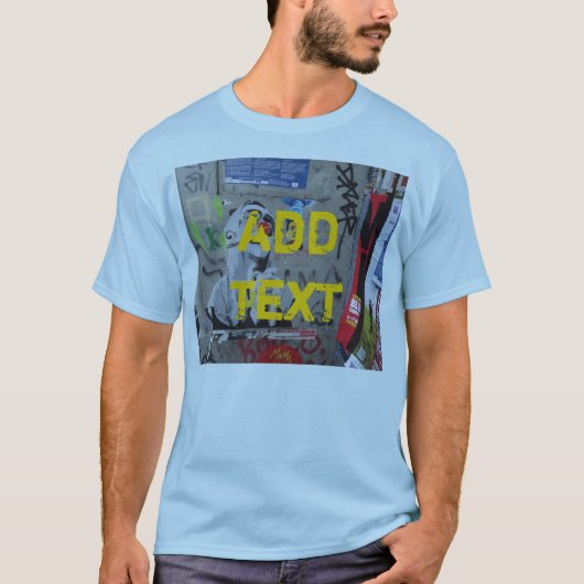 NAAM/label TOEVOEGEN aan echte Graffiti art Berlij T-shirt (Voorkant)