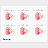 Naam label voor handgemaakte aardbeienjam (Vel)