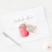 Naam label voor handgemaakte aardbeienjam (Envelop)